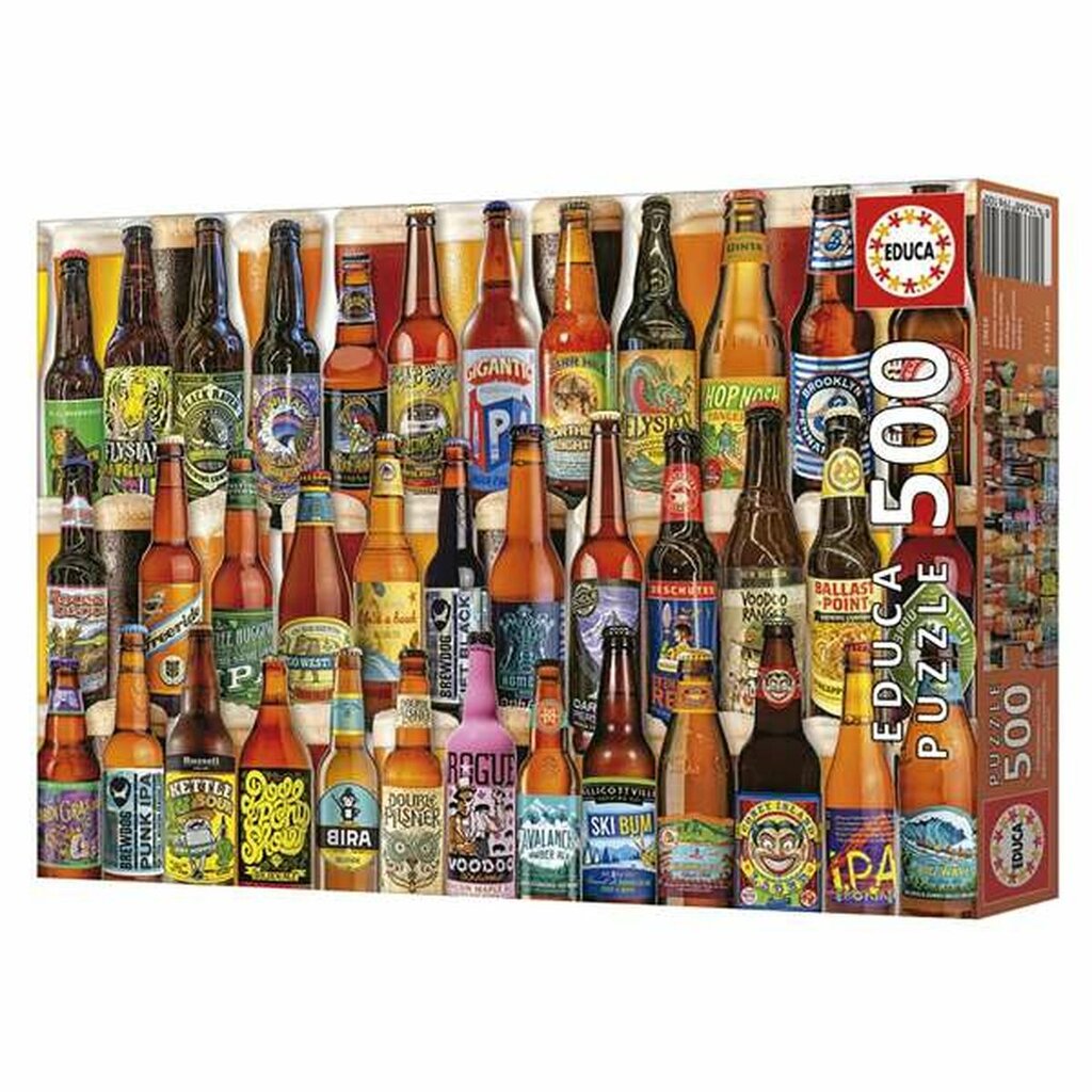 Dėlionė Educa Craft Beer, 500 d. kaina ir informacija | Dėlionės (puzzle) | pigu.lt