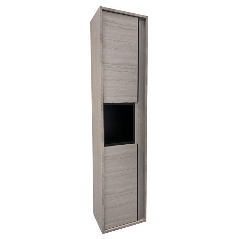 Vonios spintelė Lyfco BK-100/28, 35x150x25cm, ruda kaina ir informacija | Vonios spintelės | pigu.lt