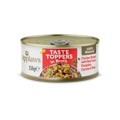 Applaws Dog Taste Toppers с курицей, говяжьей печенью и тыквой, 12х156г цена и информация | Консервы для собак | pigu.lt