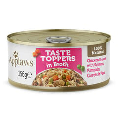 Applaws Dog Taste Toppers со вкусом курицы, лосося и тыквы в бульоне, 12х156 г цена и информация | Applaws Для собак | pigu.lt