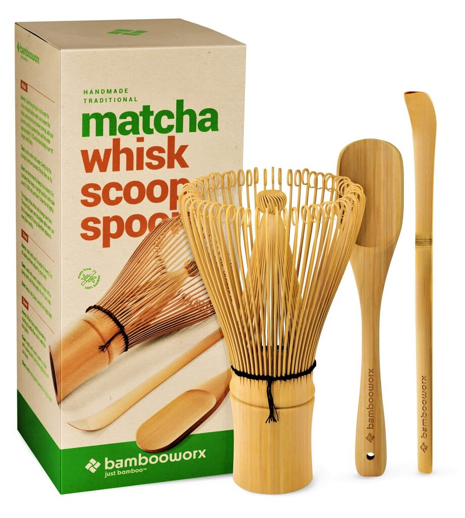 Matcha arbatos ruošimo rinkinys, 3 dalys kaina ir informacija | Virtuvės įrankiai | pigu.lt