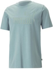 Puma marškinėliai vyrams Ess Elevated Pigue Tee 673385 85, žali kaina ir informacija | Vyriški marškinėliai | pigu.lt