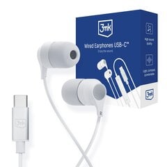 Accessories - 3mk Wired Earphones USB-C цена и информация | Наушники | pigu.lt