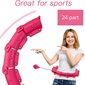Masažuojantis gimnastikos lankas Smart Hula Hoop HHP007, rožinis цена и информация | Gimnastikos lankai ir lazdos | pigu.lt