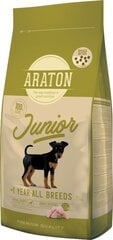 Araton Dog Junior visų veislių jauniems šunims su paukštiena, 15 kg kaina ir informacija | Araton Gyvūnų prekės | pigu.lt