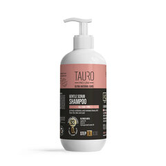 Švelniai šveičiantis šampūnas Tauro Pro Line Ultra Natural Care Gentle Scrub, 400 ml kaina ir informacija | Kosmetinės priemonės gyvūnams | pigu.lt