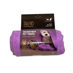 Полотенце для домашних животных Tauro Pro Line из микрофибры, 80x120 см, фиолетовый цвет цена и информация | Средства по уходу за животными | pigu.lt