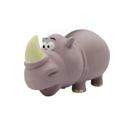 Латексный носорог Hippie Pet, серый цвет цена и информация | Игрушки для собак | pigu.lt