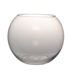 Apvalus stiklinis akvariumas, 20x16 cm kaina ir informacija | Akvariumai ir jų įranga | pigu.lt