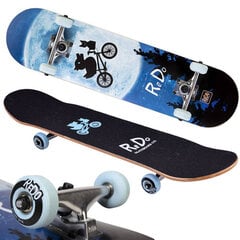 Деревянный скейтборд 100 кг, синий цена и информация | Скейтборды | pigu.lt