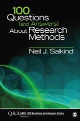 100 Questions (and Answers) About Research Methods kaina ir informacija | Enciklopedijos ir žinynai | pigu.lt