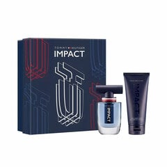 Kosmetikos rinkinys Tommy Hilfiger Impact EDT vyrams: Tualetinis vanduo 100 ml + tualetinis vanduo 4 ml + gelis ir šampūnas 100 ml цена и информация | Мужские духи | pigu.lt