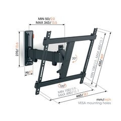 VOGEL'S COMFORT TVM3423 kaina ir informacija | Televizorių laikikliai, tvirtinimai | pigu.lt