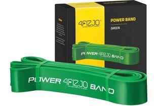 Pasipriešinimo juosta Power Band 4Fizjo, 208cm, žalia kaina ir informacija | Pasipriešinimo gumos, žiedai | pigu.lt