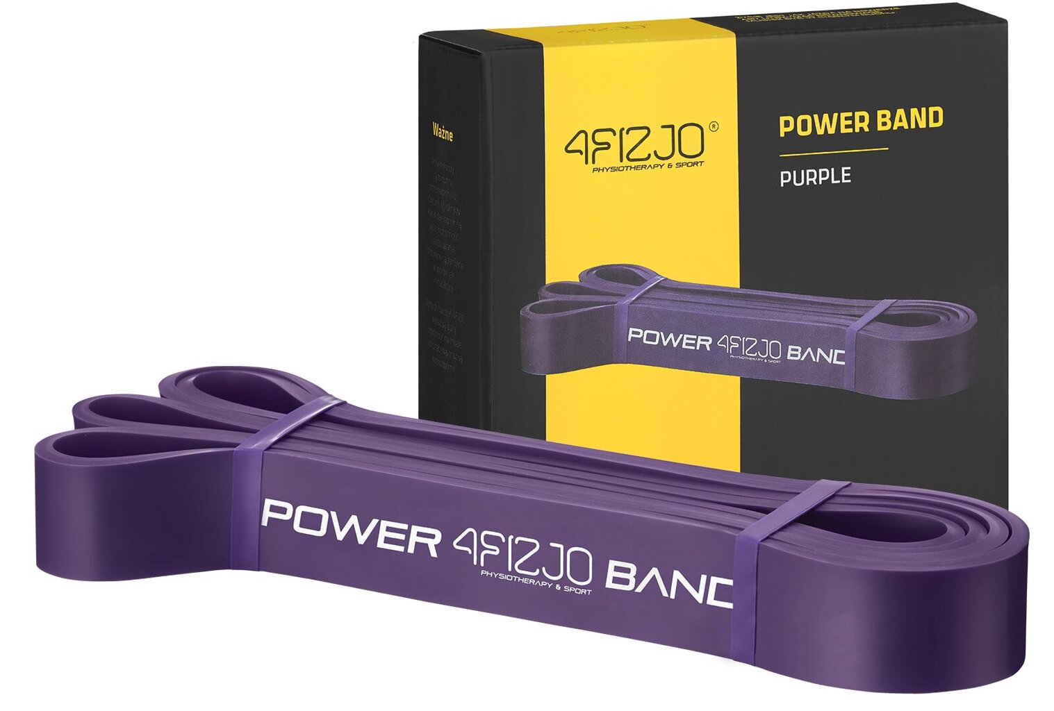 Pasipriešinimo guma Power Band 4Fizjo, violetinė цена и информация | Pasipriešinimo gumos, žiedai | pigu.lt