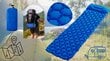 Pripučiamas turistinis čiužinys Jack Mors, 190x58x5 cm, mėlynas kaina ir informacija | Turistiniai čiužiniai ir kilimėliai | pigu.lt
