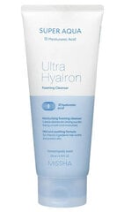 Пенка для умывания Missha - Super Aqua Ultra Hyalron, 200 мл цена и информация | Средства для очищения лица | pigu.lt