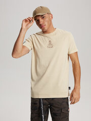 Marškinėliai vyrams Diverse 0523 s1822, smėlio spalvos kaina ir informacija | Vyriški marškinėliai | pigu.lt