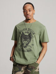 Marškinėliai vyrams Diverse s1818, žali kaina ir informacija | Vyriški marškinėliai | pigu.lt