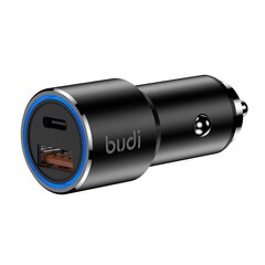 Budi Car Charger, USB + USB-C, 36W (Black) цена и информация | Зарядные устройства для телефонов | pigu.lt