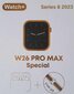 Watch+ W26 Pro Max Special Set Black kaina ir informacija | Išmanieji laikrodžiai (smartwatch) | pigu.lt