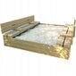 Medinė smėlio dėžė, 120x120 cm цена и информация | Smėlio dėžės, smėlis | pigu.lt
