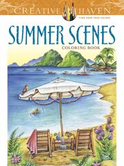 Creative Haven Summer Scenes Coloring Book цена и информация | Книги о питании и здоровом образе жизни | pigu.lt