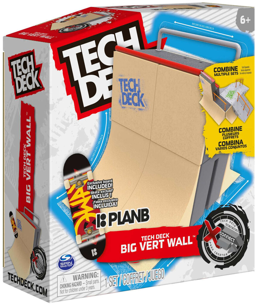 Pirštų rampos rinkinys ir riedlentė Fingerboard Big Vert Tech Deck kaina ir informacija | Žaislai berniukams | pigu.lt