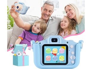 Детский цифровой фотоаппарат, голубой цена и информация | Цифровые фотоаппараты | pigu.lt