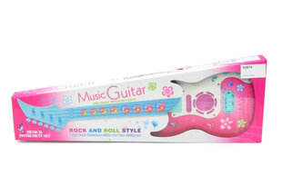 Гитара детская Jin со световым и звуковым эффектом, розовая цена и информация | Развивающие игрушки | pigu.lt