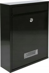 Pašto dėžutė Vorel, 36x26x8 cm, juoda kaina ir informacija | Pašto dėžutės, namo numeriai | pigu.lt