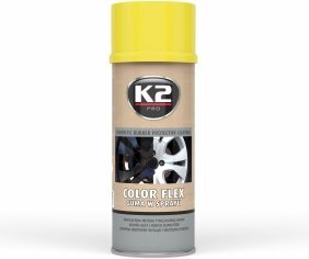 Gumuoti dažai Color Flex K2, Geltona kaina ir informacija | Autochemija | pigu.lt