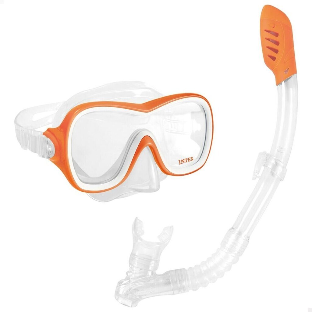 Nardymo rinkinys Intex Wave Rider, oranžinis kaina ir informacija | Nardymo kaukės | pigu.lt