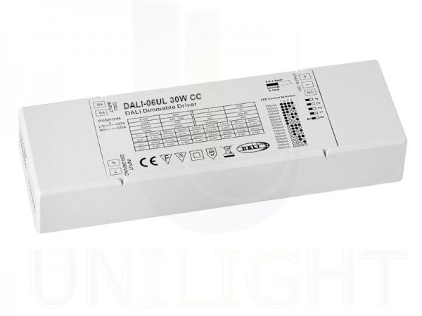 LED maitinimo šaltinis 250mA-1A 30W su Dali-06UL Unilight sąsaja kaina ir informacija | Maitinimo šaltiniai | pigu.lt