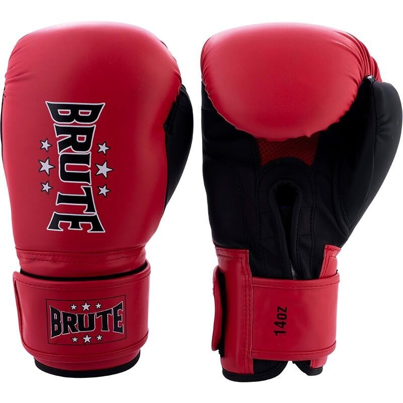 Bokso pirštinės Brute Sparring Boxing Gloves, raudonos, 8 kaina ir informacija | Kovos menai | pigu.lt