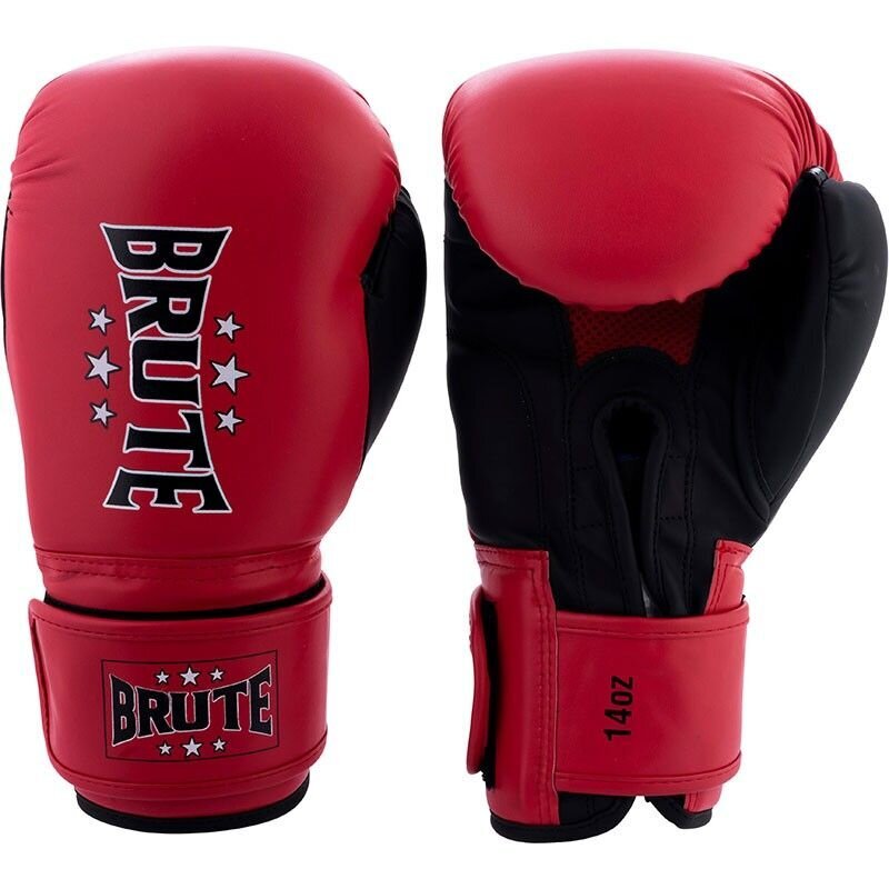 Bokso pirštinės Brute Sparring Boxing Gloves, raudonos, 12 kaina ir informacija | Kovos menai | pigu.lt