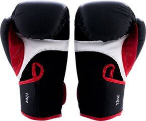 Перчатки для кикбоксинга Brute Active Fitness, черные, 12 цена и информация | Боевые искусства | pigu.lt