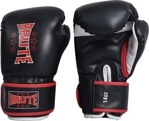 Боксерские перчатки Brute Thai Boxing Gloves, черные, 14 цена и информация | Боевые искусства | pigu.lt