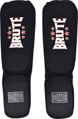 Защита для ног Brute Shinguards, черная, XS цена и информация | Боевые искусства | pigu.lt