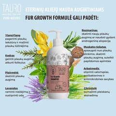 Шампунь для стимуляции роста шерсти для собак и кошек Tauro Pro Line Pure Nature Fur Growth, 400 мл цена и информация | Косметические средства для животных | pigu.lt