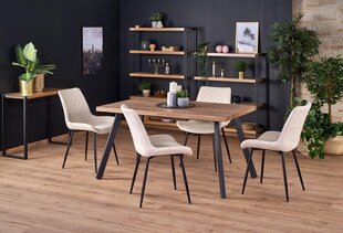 Valgomojo stalas Halmar Berlin, juodas kaina ir informacija | Virtuvės ir valgomojo stalai, staliukai | pigu.lt
