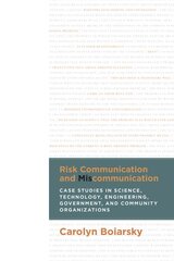 Risk Communication and Miscommunication: Case Studies in Science, Technology, Engineering, Government, and Community Organizations kaina ir informacija | Socialinių mokslų knygos | pigu.lt