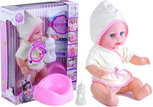 Lėlė kūdikis su chalatu ir garsais kaina ir informacija | Žaislai mergaitėms | pigu.lt