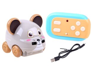 Радиоуправляемая мышь со звуками и светом, серая цена и информация | Игрушки для мальчиков | pigu.lt