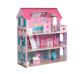 Lėlių namas su baldais Villa Bianca, 70 cm kaina ir informacija | Žaislai mergaitėms | pigu.lt