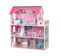 Кукольный домик с мебелью, 70 см, Villa Bianca цена и информация | Игрушки для девочек | pigu.lt