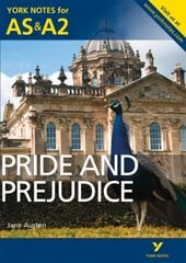 Pride and Prejudice: York Notes for AS & A2 kaina ir informacija | Istorinės knygos | pigu.lt