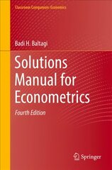 Solutions Manual for Econometrics 4th ed. 2022 kaina ir informacija | Ekonomikos knygos | pigu.lt