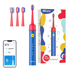 Sonic toothbrush with app for kids, tips set  Bitvae BVK7S (blue) цена и информация | Электрические зубные щетки | pigu.lt