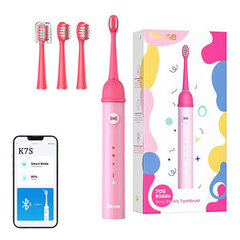 Sonic toothbrush with app for kids and tips set  Bitvae K7S (pink) цена и информация | Электрические зубные щетки | pigu.lt